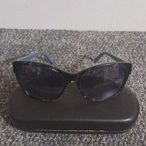 Lacoste Stylish Black And Teal Womens Sunglasses
